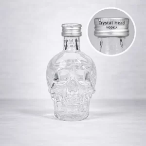 Mini Botella de Vodka Crystal Head de 50mL - Miniatura Original - Mini Botellita de vodka - 78 Grados Deluxe