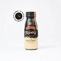MB21 - Mini Botella - Botellita de licor de Whisky Baileys más caja de regalo premium e invitación o fotografía personalizada. Ideal para eventos, recuerdos, bodas o regalos corporativos.