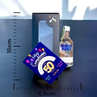 Mini Botella de Absolut Vodka Mandarin de 50mL – Miniatura Original – Mini Botellita de vodka con sabor a mandarina – 78 Grados Deluxe