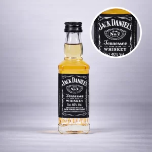 Mini Botella de Whisky Jack Daniels de 50mL - Miniatura Original - Mini Botellita - 78 Grados Deluxe