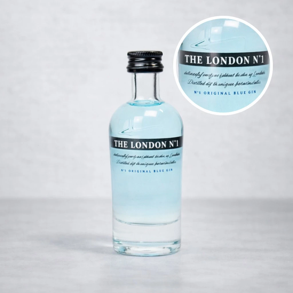 Mini Botella de Ginebra The London N1 50mL - Miniatura Original - Mini Botellita de ginebra london - 78 Grados Deluxe