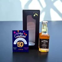 Mini Botella de Whisky Jack Daniels de 50mL – Miniatura Original – Mini Botellita – 78 Grados Deluxe
