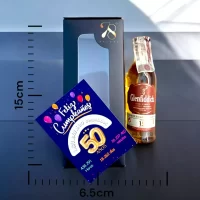 Mini Botella de Whisky Glenfiddich 15 años 50mL – Miniatura Original – Mini Botellita de Glenfiddich – 78 Grados Deluxe