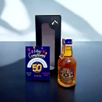 Mini Botella de Whisky Chivas 18 años de 50mL – Miniatura Original – Mini Botellita de whisky chivas – 78 Grados Deluxe