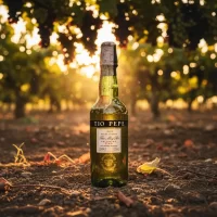 Mini Botella de Jerez Tío Pepe 50mL – Miniatura Original – Mini Botellita de jerez – 78 Grados Deluxe