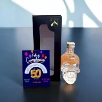 Mini Botella de Vodka Crystal Head de 50mL – Miniatura Original – Mini Botellita de vodka – 78 Grados Deluxe