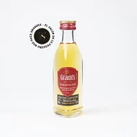 Mini Botella de Whisky Grants 50mL – Miniatura Original – Mini Botellita de grants rojo – 78 Grados Deluxe