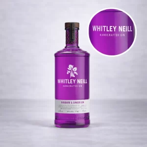 Mini Botella de Whitley Neill Rub harband Ginger 50mL - Miniatura Original - Mini Botellita de ginebra Whitley - 78 Grados Deluxe