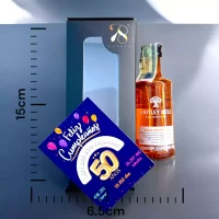 Mini Botella de Ginebra WWhitley Neill Blood Orange Gin 50mL – Miniatura Original – Mini Botellita de ginebra Whitley – 78 Grados Deluxe