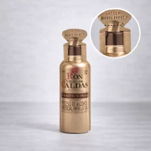 Shot de Ron Viejo de Caldas 50mL - Miniatura Original - Mini botella de Ron Viejo de Caldas - 78 Grados Deluxe