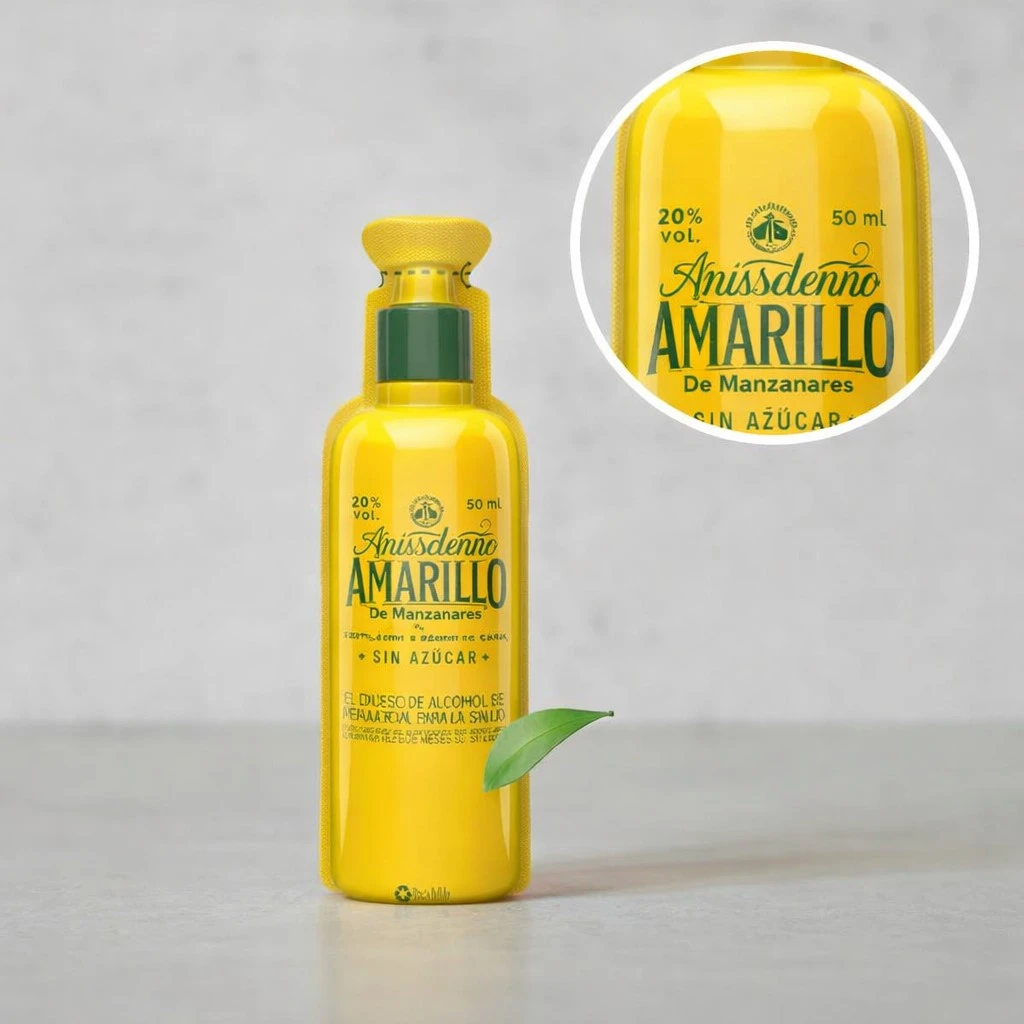 Shot de Aguardiente Amarillo 50mL - Miniatura Original - Mini botella de Aguardiente Amarillo - 78 Grados Deluxe