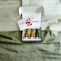 78 Grados Deluxe – Caja con 3 mini botellas de Glenfiddich 12 años, 15 años y 18 años – Regalos con mini botellas de licores – Regalos corporativos.