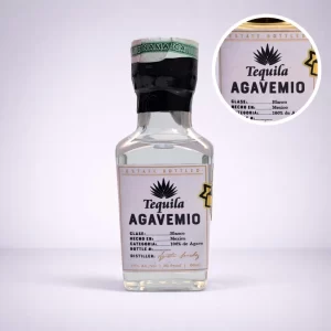 Mini Botella de Tequila Agavemio Blanco 50mL - Miniatura Original - Mini botella de tequila collecionable - 78 Grados Deluxe