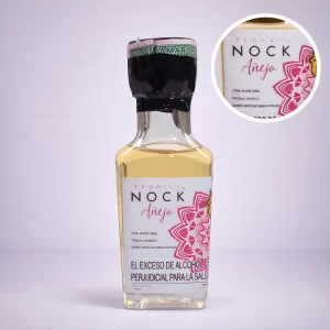 Mini Botella de Tequila Nock Añejo 50mL - Miniatura Original - Mini botella de tequila collecionable - 78 Grados Deluxe
