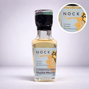 Mini Botella de Tequila Nock Reposado 50mL - Miniatura Original - Mini botella de tequila collecionable - 78 Grados Deluxe