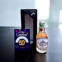 Mini Botella de Tequila Campo Azul Selecto Añejo 50mL – Miniatura Original – Mini Botellita de tequila – 78 Grados Deluxe
