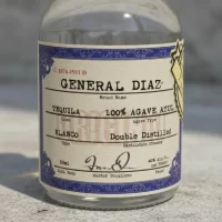 Mini Botella de Tequila General Diaz Blanco 50mL – Miniatura Original – Mini botella de tequila collecionable – 78 Grados Deluxe