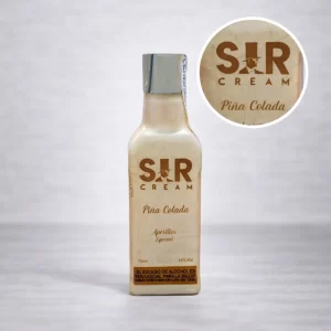 Mini Botella de Crema de Piña Colada Sir Cream 70mL - Miniatura Original - Mini Botellita coleccionable de aperitivo - 78 Grados Deluxe