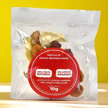 Mezcla de fruta deshidratada en sobre de 10g - 78 Grados Deluxe