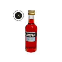 Mini botella de Campari – Miniatura de 50mL – Licor Italiano en versión mini – 78 Grados Deluxe