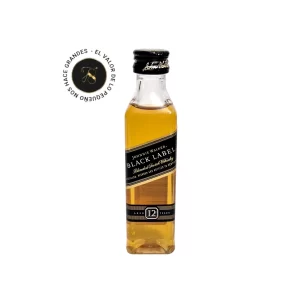 Mini botella Whisky Black Label 50mL - Mini botellita de Whisky Black Label Jhony Walker - 78 Grados Deluxe