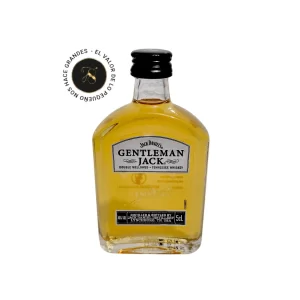 Mini botella Whisky Gentleman Jack 50mL - Mini botellita de Whisky Gentleman Jack - Jack Daniels Gentleman - 78 Grados Deluxe