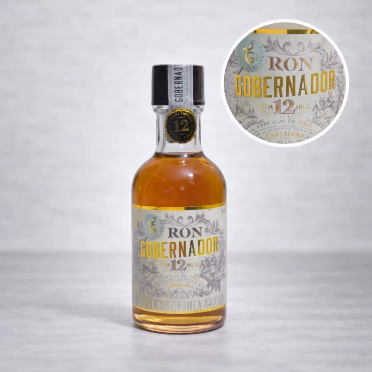 Mini Botella de Ron Gobernador de 50mL - Miniatura Original - Mini Botellita de ron colombiano - 78 Grados Deluxe