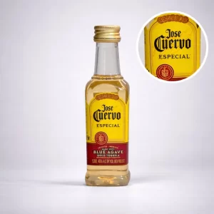 Mini Botella de Tequila Jose Cuervo Gold 50mL - Miniatura Original - Mini Botellita de tequila - 78 Grados Deluxe