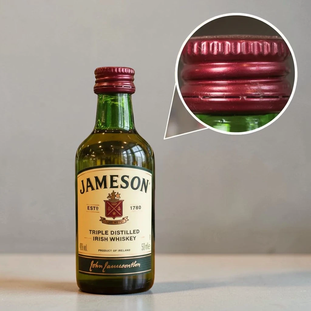 Mini Botella de Whisky Jameson 50ml - Sinónimo de calidad, suavidad y tradición. Whisky Irlandés clásico con triple destilación. Miniatura 100% original