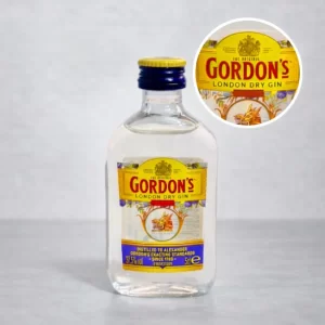 Mini Botella de Ginebra Gordons 50mL - Miniatura Original - Mini Botellita coleccionable de ginebra - 78 Grados Deluxe