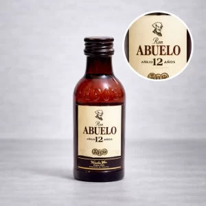 Mini Botella de Ron Abuelo 50mL - Miniatura Original - Mini Botellita coleccionable de ron - 78 Grados Deluxe
