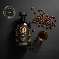 Mini Botella 8 Coffe – Licor de cafe colombiano 50mL – Miniatura Original – Mini Botellita de licor de café – 78 Grados Deluxe