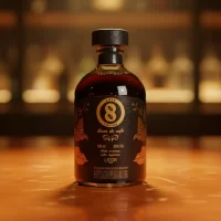 Mini Botella 8 Coffe – Licor de cafe colombiano 50mL – Miniatura Original – Mini Botellita de licor de café – 78 Grados Deluxe
