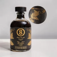Mini Botella 8 Coffe – Licor de cafe colombiano 50mL – Miniatura Original – Mini Botellita de licor de café – 78 Grados Deluxe
