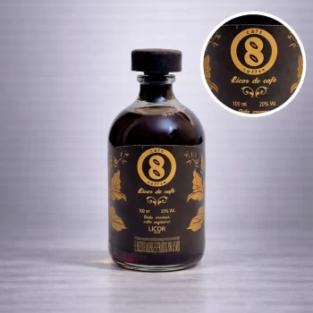 Mini Botella 8 Coffe - Licor de cafe colombiano 50mL - Miniatura Original - Mini Botellita de licor de café - 78 Grados Deluxe