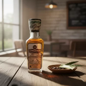 Mini Botella de Tequila Distales con Café de 50 (mL) - Botellita de licor en miniatura - Minibotella de Tequila - Licor Original - 78 Grados