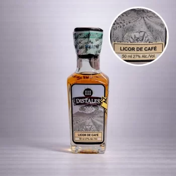 Mini Botella de Tequila Distales - Licor de Café