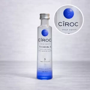 Mini Botella de Vodka Ciroc de 50mL - Miniatura Original - Mini Botellita de vodka frances - 78 Grados Deluxe