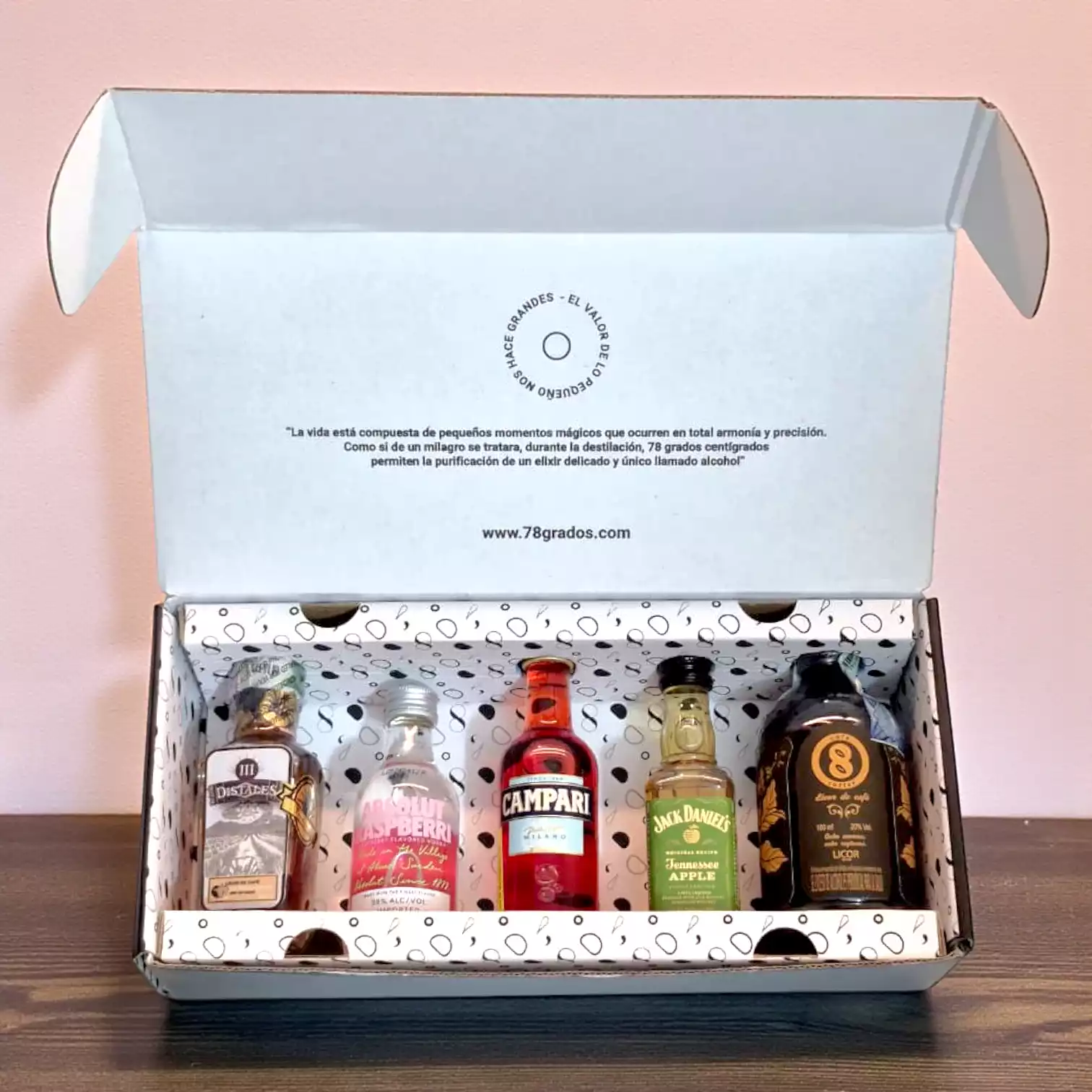 Cajas de licores para el día de san valentín