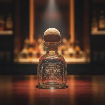 Mini Botella de Tequila Silver Patrón 50mL - Botellita de licor en miniatura - Minibotella de Tequila Patrón - Licor Original - 78 Grados