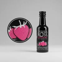 Mini Botella de Tequila Rose Strawberry de 50 (mL) IMPORTADA- Botellita de licor en miniatura - Minibotella de Tequila Rose - Licor Original - 78 Grados