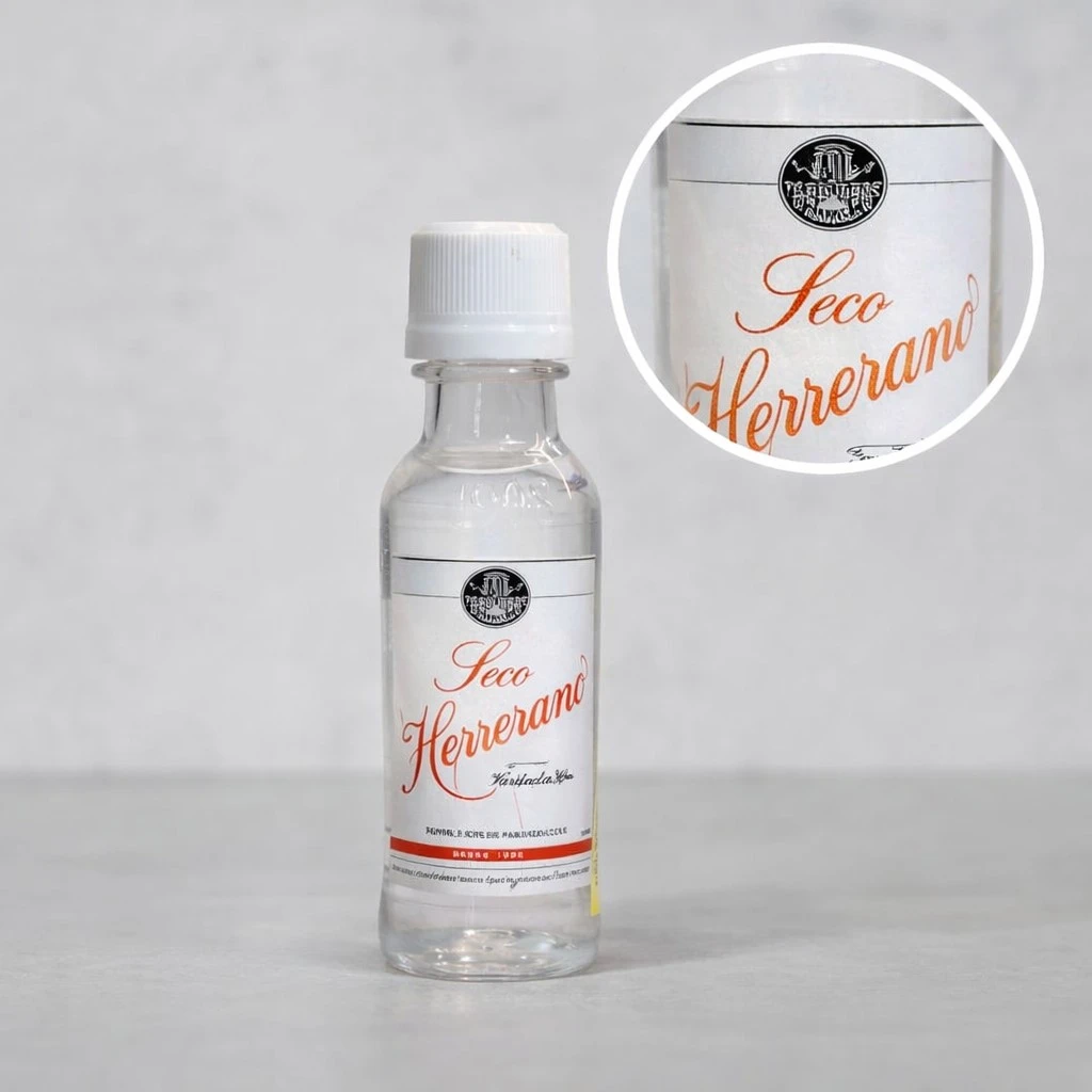 Mini Botella de Aguardiente Seco Herrerano 50mL - Miniatura Original - Mini Botellita de aguardiente panameño - 78 Grados Deluxe