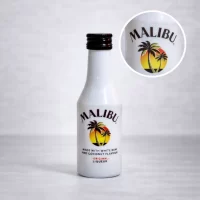 Mini Botella de Ron Malibu 50mL – Miniatura Original – Mini Botellita coleccionable de ron – 78 Grados Deluxe